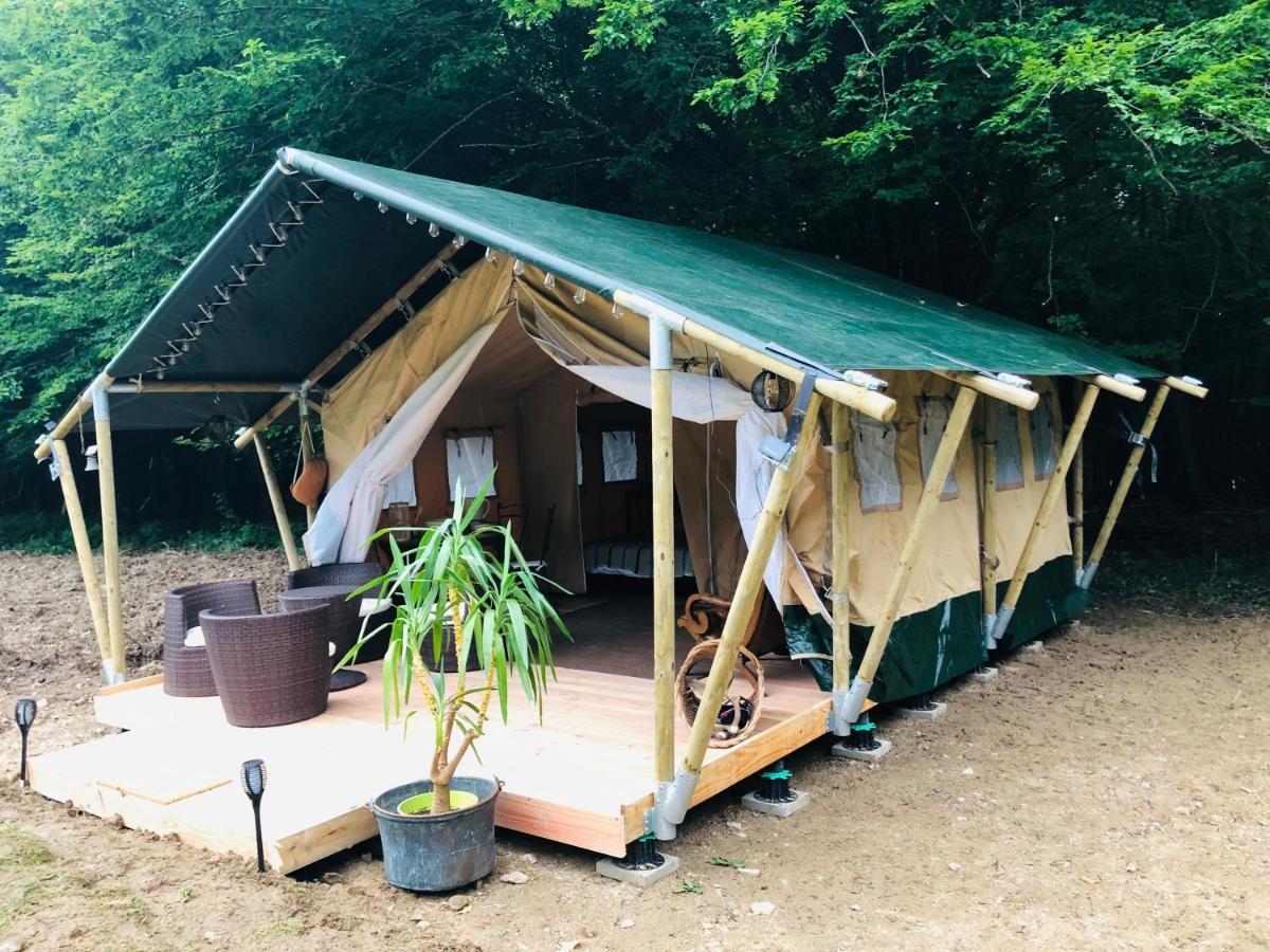 Tente Lodge Elevage Girbal La Chapelotte Bagian luar foto