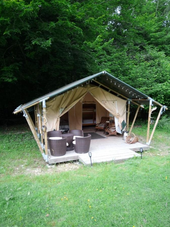 Tente Lodge Elevage Girbal La Chapelotte Bagian luar foto